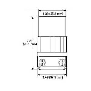 125 VAC 15 A 5-15R, Leviton Manufacturing Co. Inc. 5269-C Black & White® Straight Blade Connector, Black/White