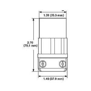 125 VAC 20 A 5-20R, Leviton Manufacturing Co. Inc. 5369-PLC Black & White® Straight Blade Connector, Black/White