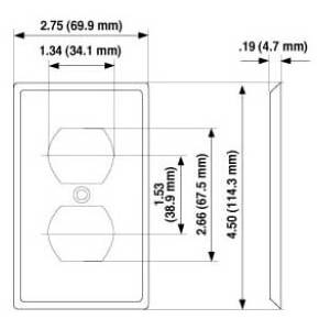 1-Gang, Leviton Manufacturing Co. Inc. 84003-40 Wallplate, Stainless Steel