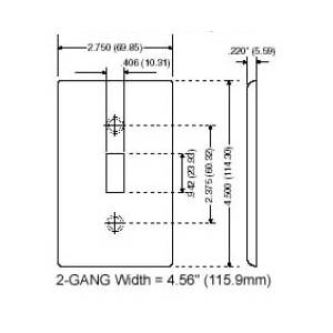 Leviton Manufacturing Co. Inc. 84025-40 Wallplate