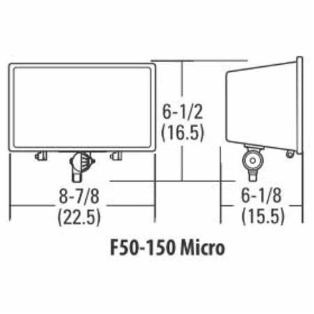 120V 150W, Acuity Brands Lighting Inc. F150SL-120-M6 Contractor Select™ Floodlight Fixture,,