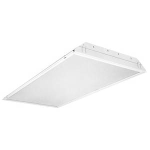 2' x 2', 120 to 277V 32W, Lithonia Lighting GT2U-MV Recessed Lensed Troffer, 2-Lamp, T8