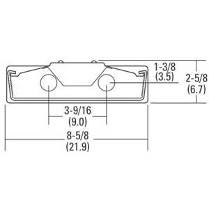 48", 120 to 277V 17W, Acuity Brands Lighting Inc. SB232-MV Wraparound Light Fixture, 2-Lamp, 32WT8