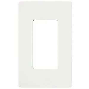1-Gang, Lutron Electronics Co. Inc. CW-1-WH Claro® Wallplate, White