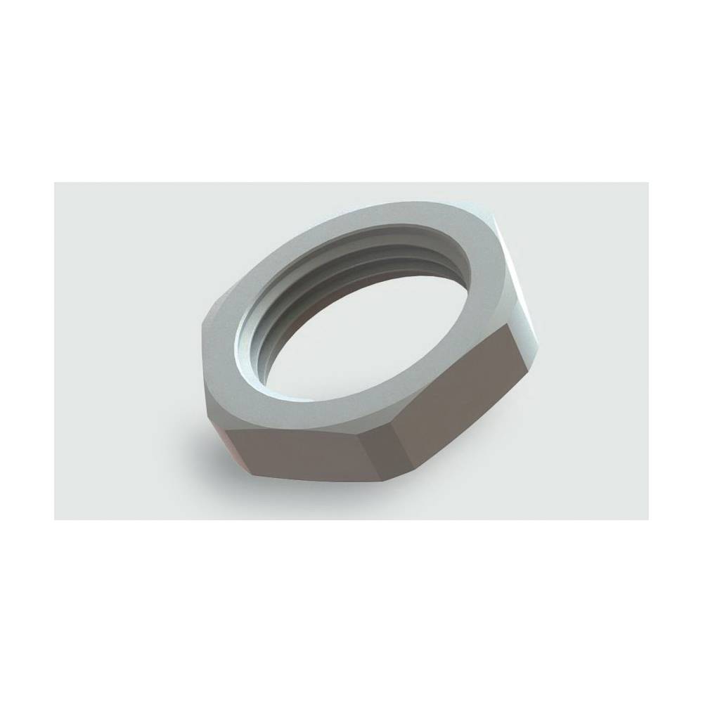 LUTZE TOP-T LPM16G Locknut, M16x1.5 Metric Thread, Polyamide 6/30% Glass Fiber Reinforced