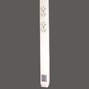 125 V 20 A Wiremold 25DTP-4 Tele-Power® Telepower Pole