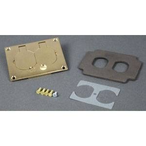 Rectangular, Wiremold 828R Floor Box Cover Plate, Duplex Receptacle