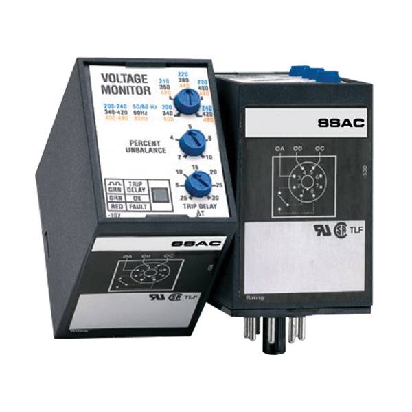 Littelfuse® PLMU11 Voltage Monitoring Relay, 200 to 480 VAC, 8 Pin, SPDT Contact