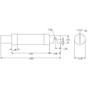250 VAC/VDC 100 A, Class RK5, Mersen S.A. TR100R Tri-Onic® UL Power Fuse, Time Delay, Blade Terminal