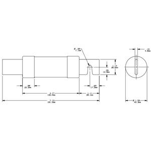 250 VAC/VDC 175 A, Class RK5, Mersen S.A. TR175R Tri-Onic UL Power Fuse, Time Delay, Blade Terminal