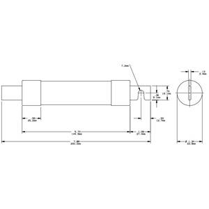 600 VAC/VDC 100 A, Class RK5, Mersen S.A. TRS100R Tri-Onic® UL Power Fuse, Time Delay, Blade Terminal