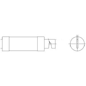 600 VAC/VDC 300 A, Class RK5, Mersen S.A. TRS300R Tri-Onic® UL Power Fuse, Time Delay, Blade Terminal