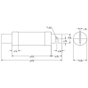 600 VAC/VDC 600 A, Class RK5, Mersen S.A. TRS600R Tri-Onic® UL Power Fuse, Time Delay, Blade Terminal