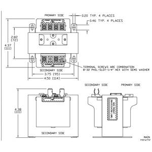 Micron B250BTZ13JKF Encapsulated Control Transformer