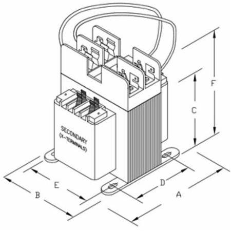 Micron B250BTZ13RB Encapsulated Control Transformer
