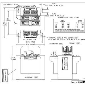 Micron B250-2005-8F Encapsulated Control Transformer