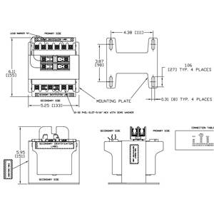 Micron B300-2006-8F Encapsulated Control Transformer