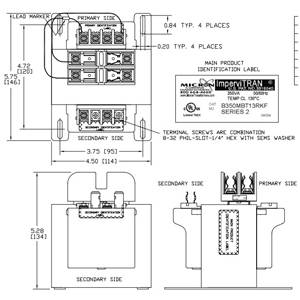 Micron B350MBT13RKF Encapsulated Control Transformer