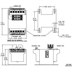 Micron B750BTZ13RBF Encapsulated Control Transformer