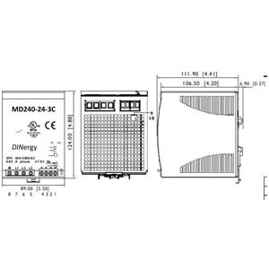 Micron MD240-24-3C DINergy™ Power Supply