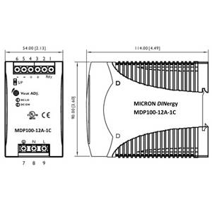 Micron MDP100-24AL-1C DINergy™ Power Supply