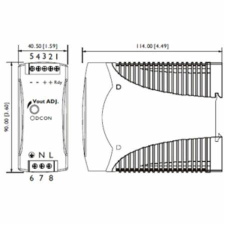 Micron MDP30-24A-1C DINergy™ Power Supply