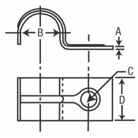 3/8" Minerallac 130 Rigid/EMT Strap