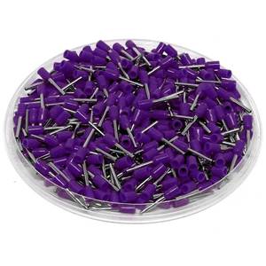 24 AWG, Miromar LLC AD02508 Terminal Block Wire Ferrule, Violet