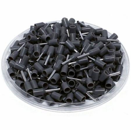 20 AWG, Miromar LLC AD07518 Terminal Block Wire Ferrule, Gray