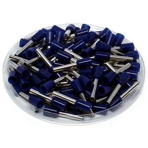 14 AWG, Miromar LLC AW25018 Terminal Block Wire Ferrule, Blue