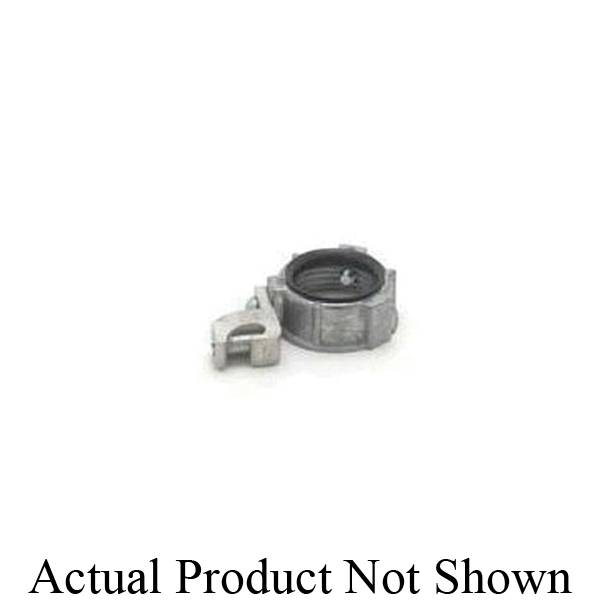 M&W Electric GB-560 Insulated Threaded Grounded Bushing, 2-1/2 in Trade, 14 AWG Wire Min, 1/0 AWG Wire Max, Metal