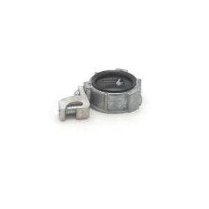 M&W Electric GB-580 Insulated Threaded Ground Bushing With Lay-In Lug, 3-1/2 in Trade, 14 AWG Wire Min, 2/0 AWG Wire Max, Metal