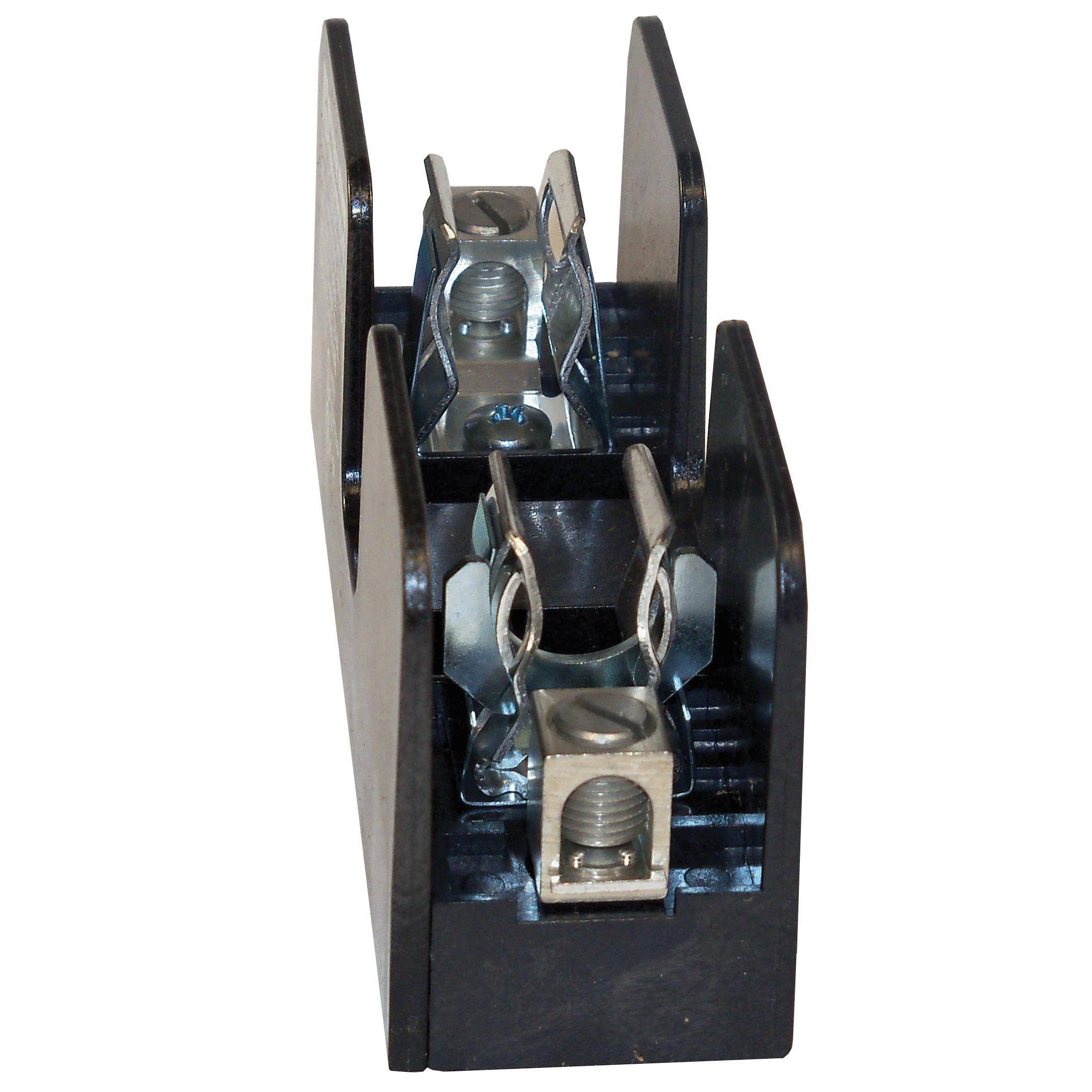 Mersen 20606R Open Style Fuse Block, 250 VAC, 60 A, Class R, 14 to 2 AWG Wire, 1 Pole