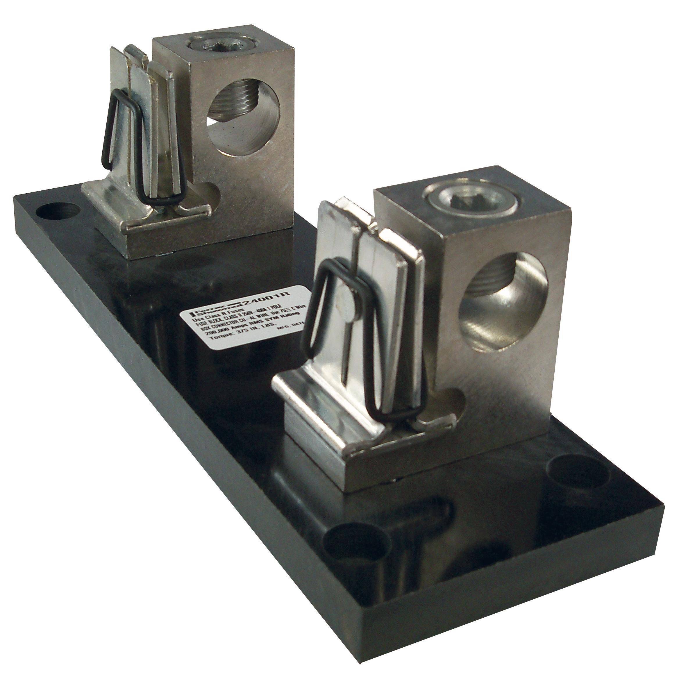 Mersen 24001R Open Style Fuse Block, 250 VAC/VDC, 400 A, Class: R, 250 to 1000 kcmil Wire, 1 Poles