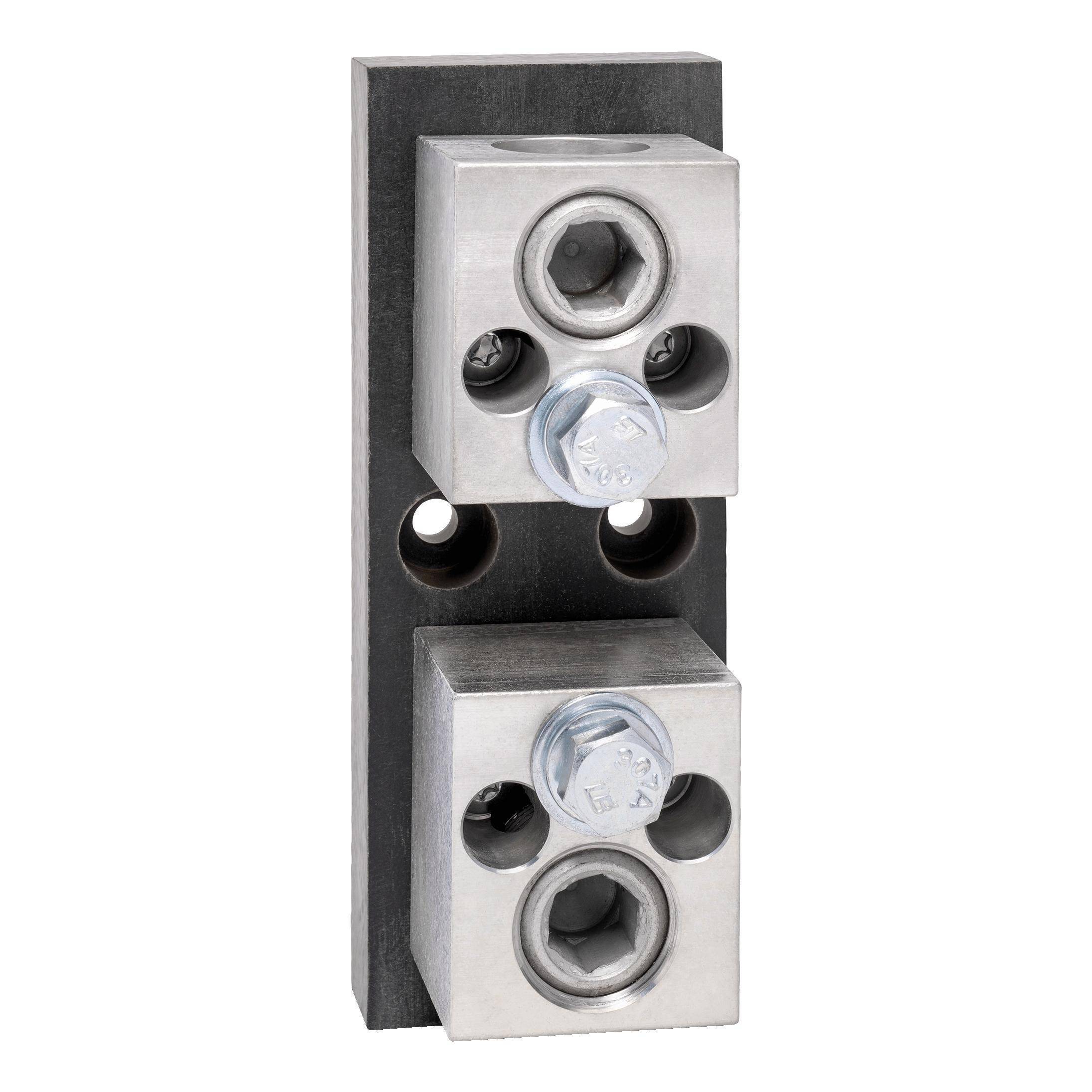 Mersen 34031T Open Style Fuse Block, 300 VAC/160 VDC, 400 A, Class: T, 2 AWG to 600 kcmil Wire, 1 Poles