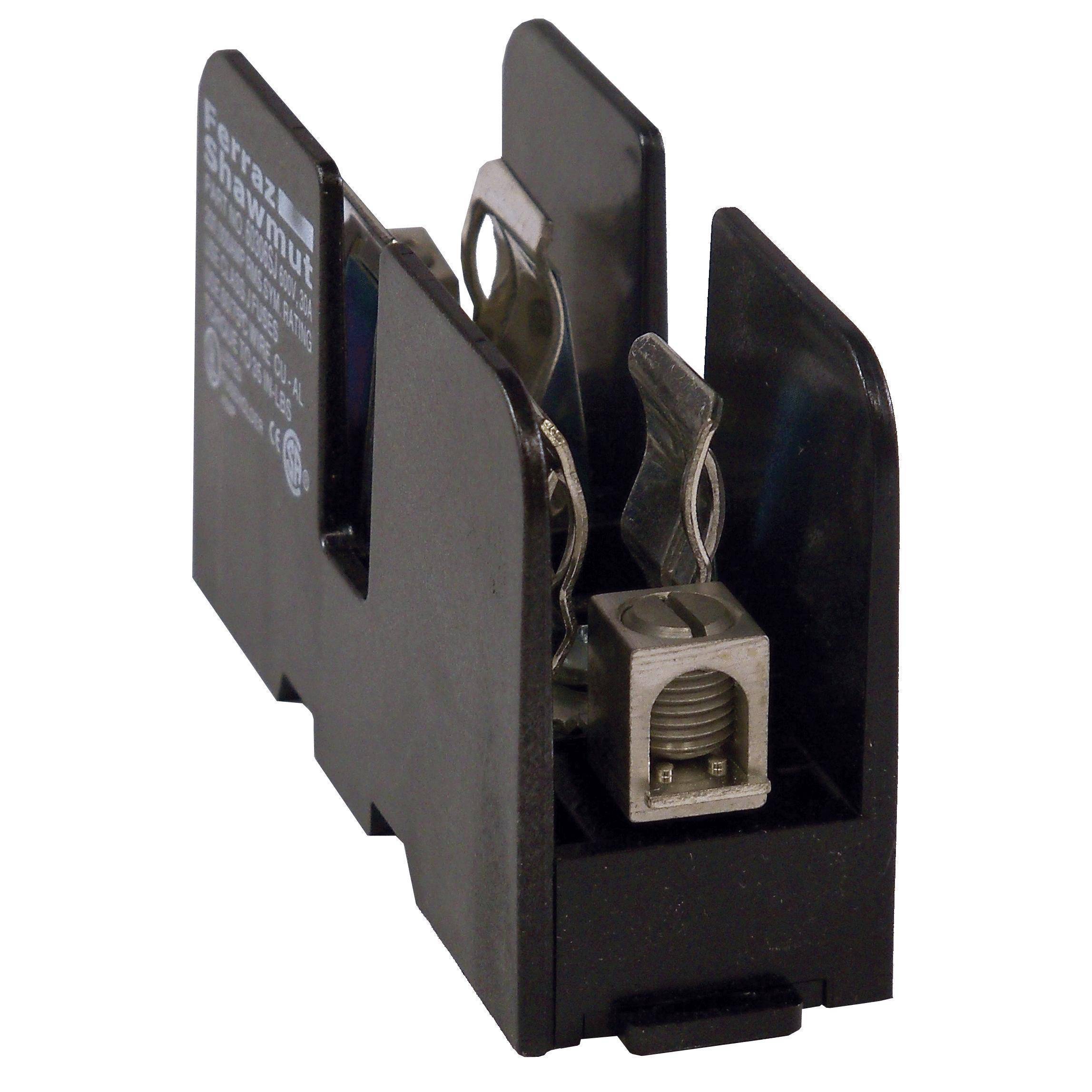 Mersen 60306SJ 6SJ Open Style Fuse Block, 600 VAC/VDC, 30 A, Class: J, 14 to 2 AWG Wire, 1 Pole