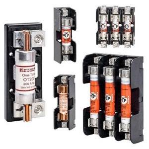 600 VAC/VDC, 100 A, Mersen EP 61038R Fuse Block, 3-Pole, Class R