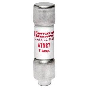 600 VAC/VDC 7 A, Class CC Rejection, Mersen EP ATMR7 Amp-Trap® Power Fuse, Fast Acting, Ferrule Terminal