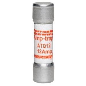 500 VAC, 12 A, Mersen EP ATQ12 Amp-Trap® Midget Fuse, Ferrule Terminal, Time Delay