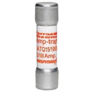 500 VAC, 15/100 A, Mersen EP ATQ15/100 Amp-Trap® Midget Fuse, Ferrule Terminal, Time Delay