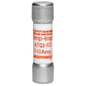 500 VAC, 3-1/2 A, Mersen EP ATQ3-1/2 Amp-Trap® Midget Fuse, Ferrule Terminal, Time Delay