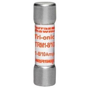 250 VAC, 1-8/10 A, Mersen EP TRM1-8/10 Tri-Onic® Midget Fuse, Ferrule Terminal, Time Delay