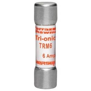 250 VAC, 6 A, Mersen EP TRM6 Tri-Onic® Midget Fuse, Ferrule Terminal, Time Delay