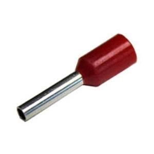 18 AWG, Miromar, LLC AD10008 Terminal Block Wire Ferrule, Red