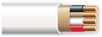14 AWG 3-Conductor Solid Copper PVC Insulation NM-B Non-Metallic Sheathed Branch Circuit Cable (250 Ft Coil)