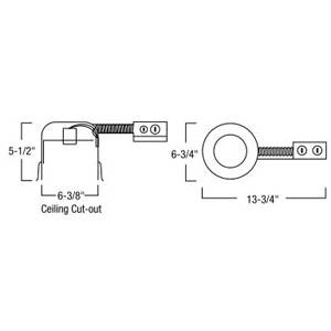 Nora Lighting NHRIC-27QAT Line Voltage Remodel Housing