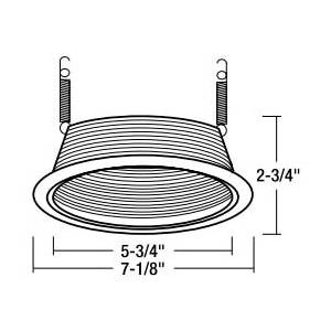 Nora Lighting NTM-31 Incandescent Lamp Baffle Trim