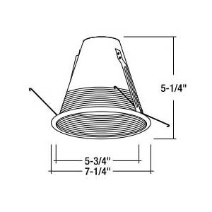 Nora Lighting NTM-713WAL Incandescent Recessed Trim
