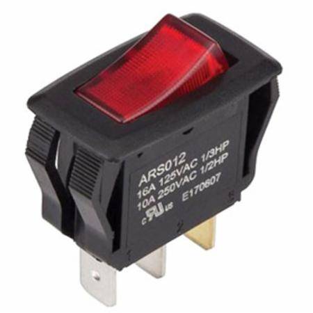 125 to 250 VAC, 15 A, NSi Industries LLC 77150RQ Rocker Switch