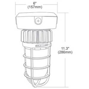 NSi Industries, LLC VTC13LED Vaportite Ceiling Mount LED Fixture